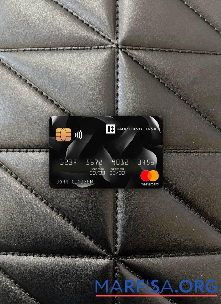 Blank Iceland Kaupthing mastercard photolook front real example